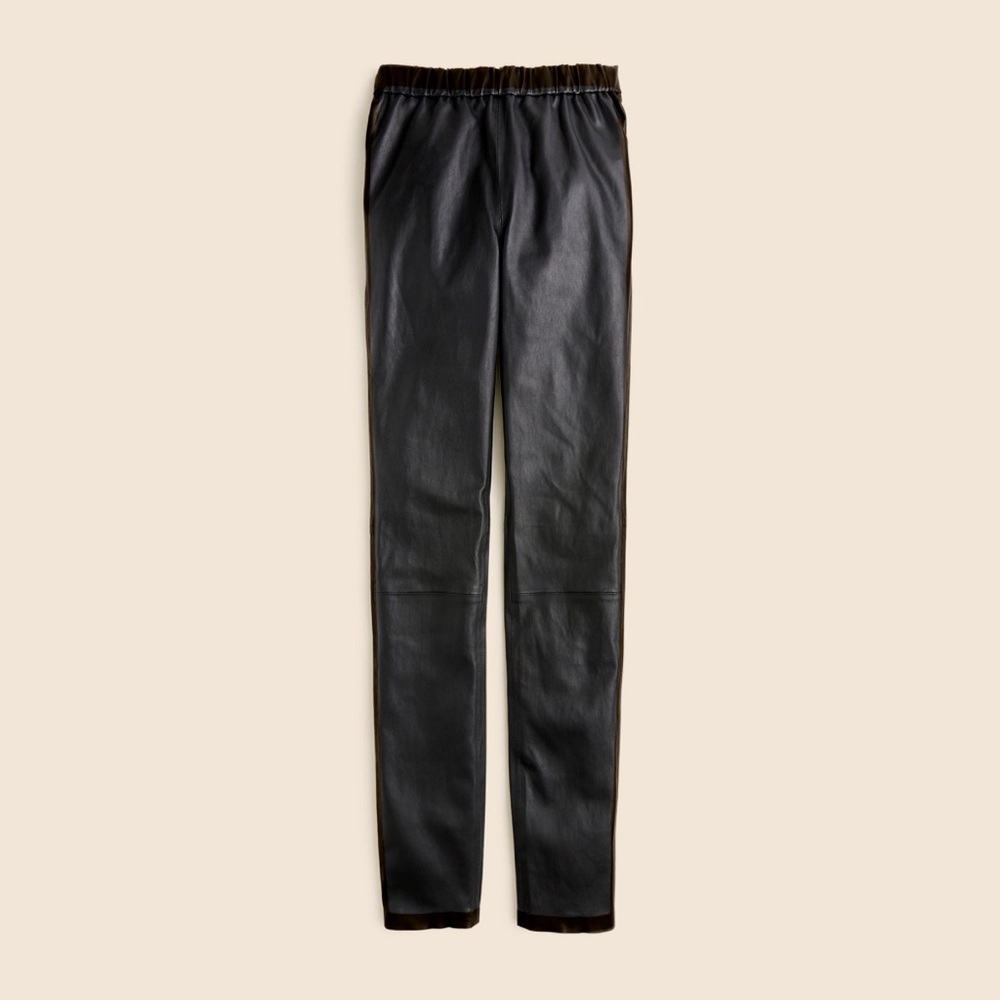 J. Crew Black Faux Leather Pants